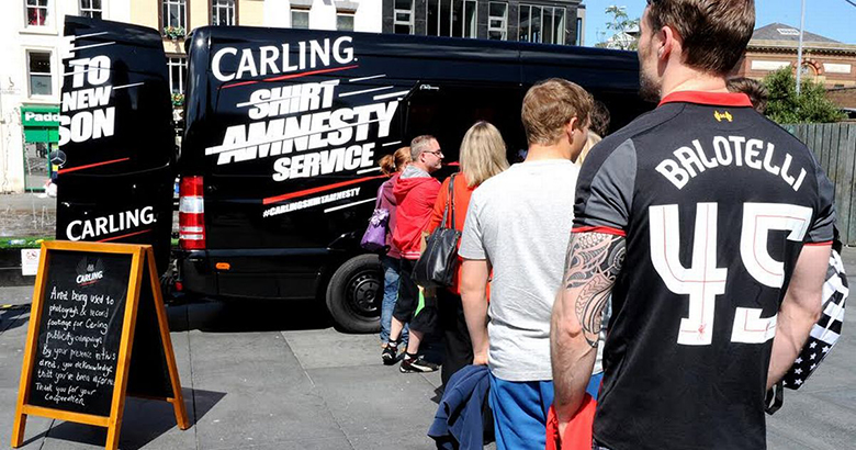 Carling-shirt-amnesty-van